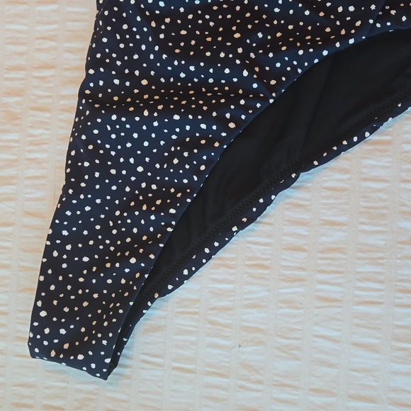 NWT*J CREW Hipster bikini bottom in Navy & white polka dots women 2X style BH535 - Picture 3 of 11